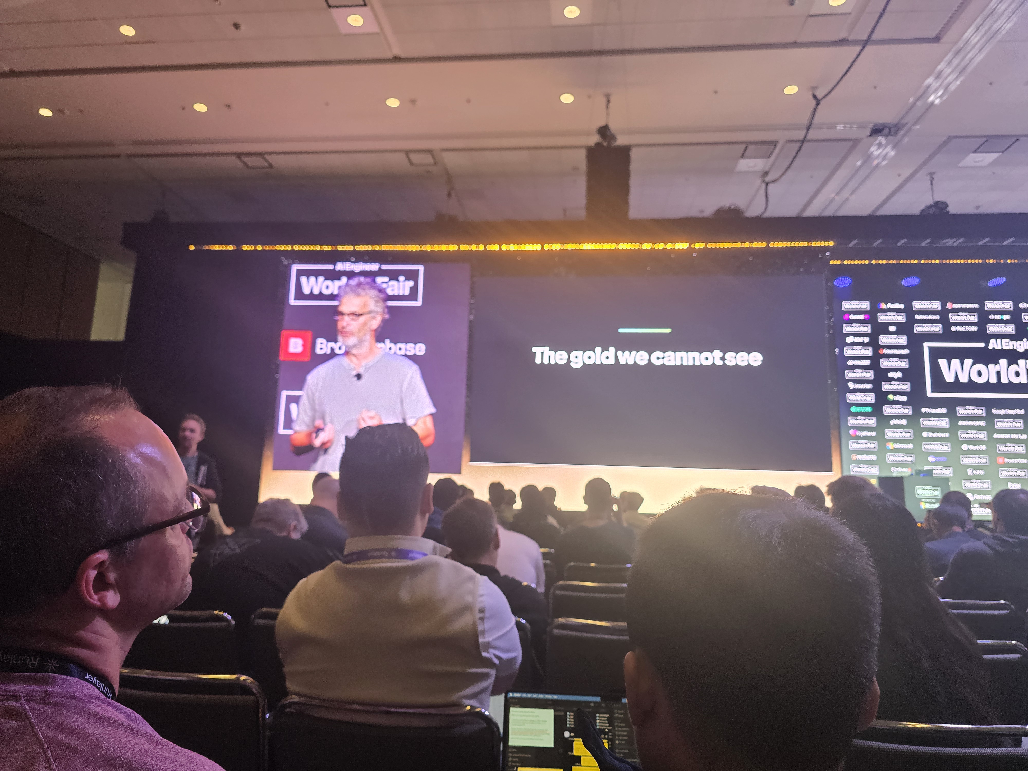 DeepMind closing slide: "The gold we cannot see"